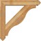 Ekena Millwork Funston Arts and Crafts Rough Sawn Bracket w/ Offset Brace, Western Red Cedar, 6"W x 32"D x 32"H BKT0604X32X32FST03RWR - alternate 2